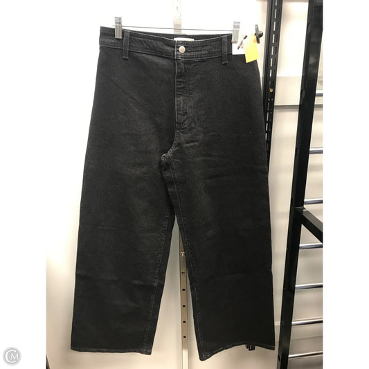 Jeans Wide Leg By Universal Thread In Black, Size: 8l