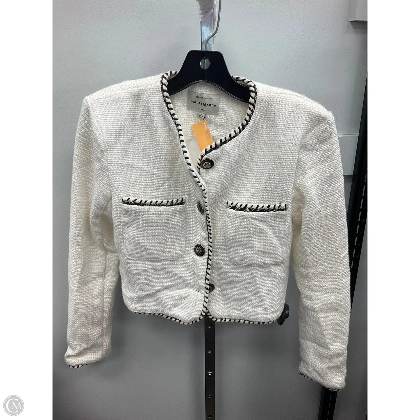 Blazer By Haute Monde In White, Size: S
