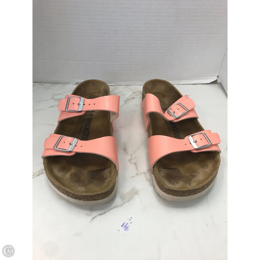 Sandals Flats By Birkenstock In Orange, Size: 7