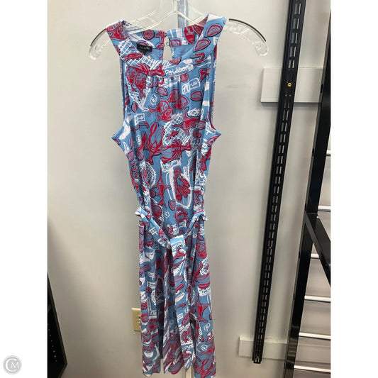 Dress Casual Maxi By Talbots In Blue & Red, Size: S