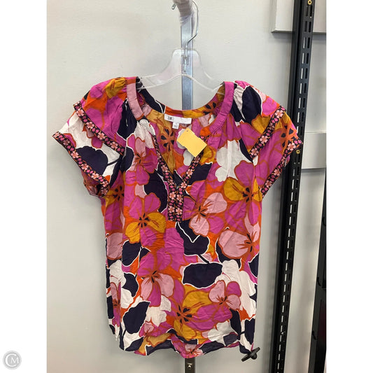 Top Short Sleeve By Dr2 In Floral Print, Size: Sp