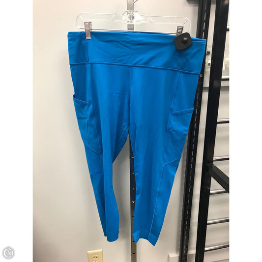 Athletic Capris By Lululemon In Blue, Size: 14