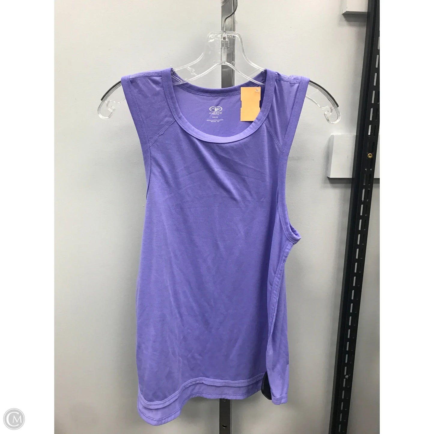 Athletic Tank Top By Athletic Works In Purple, Size: M