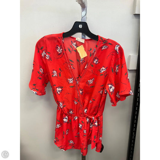 Top Short Sleeve By Sienna Sky In Floral Print, Size: M