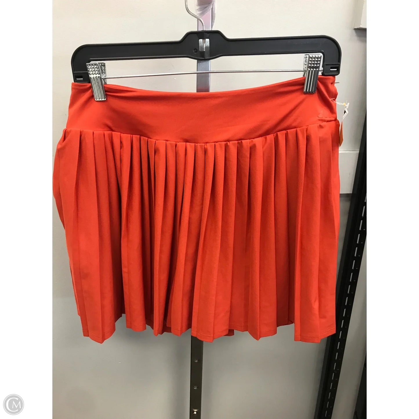 Athletic Skort By Adidas In Orange, Size: S