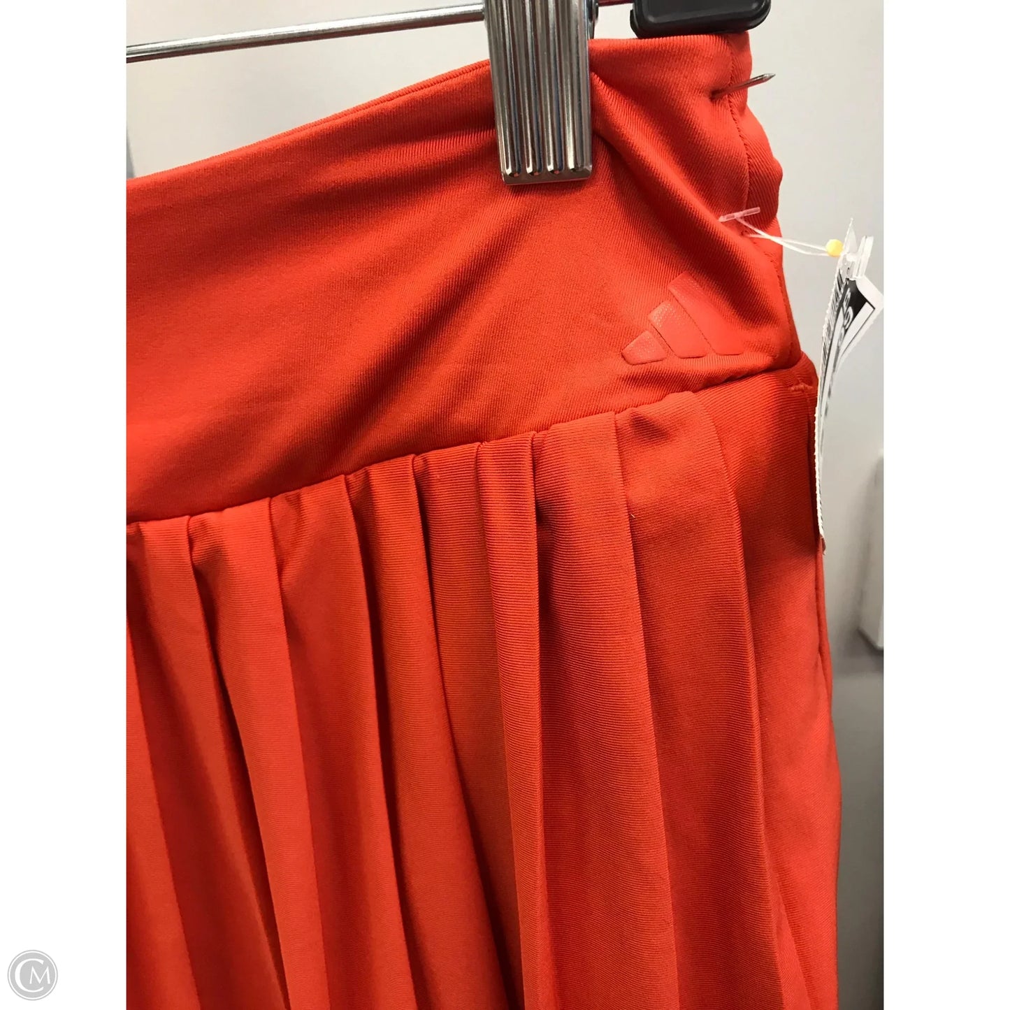 Athletic Skort By Adidas In Orange, Size: S