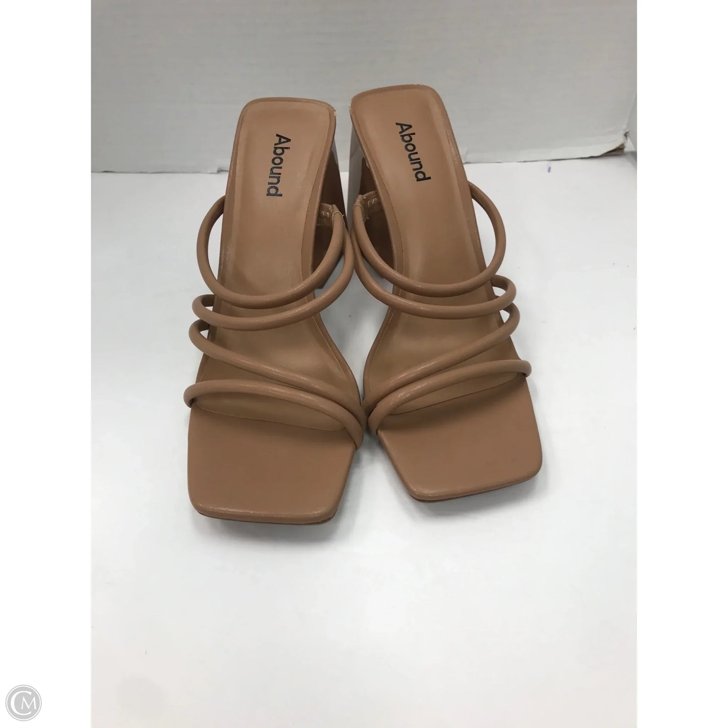 Sandals Heels Block By Abound In Tan, Size: 8