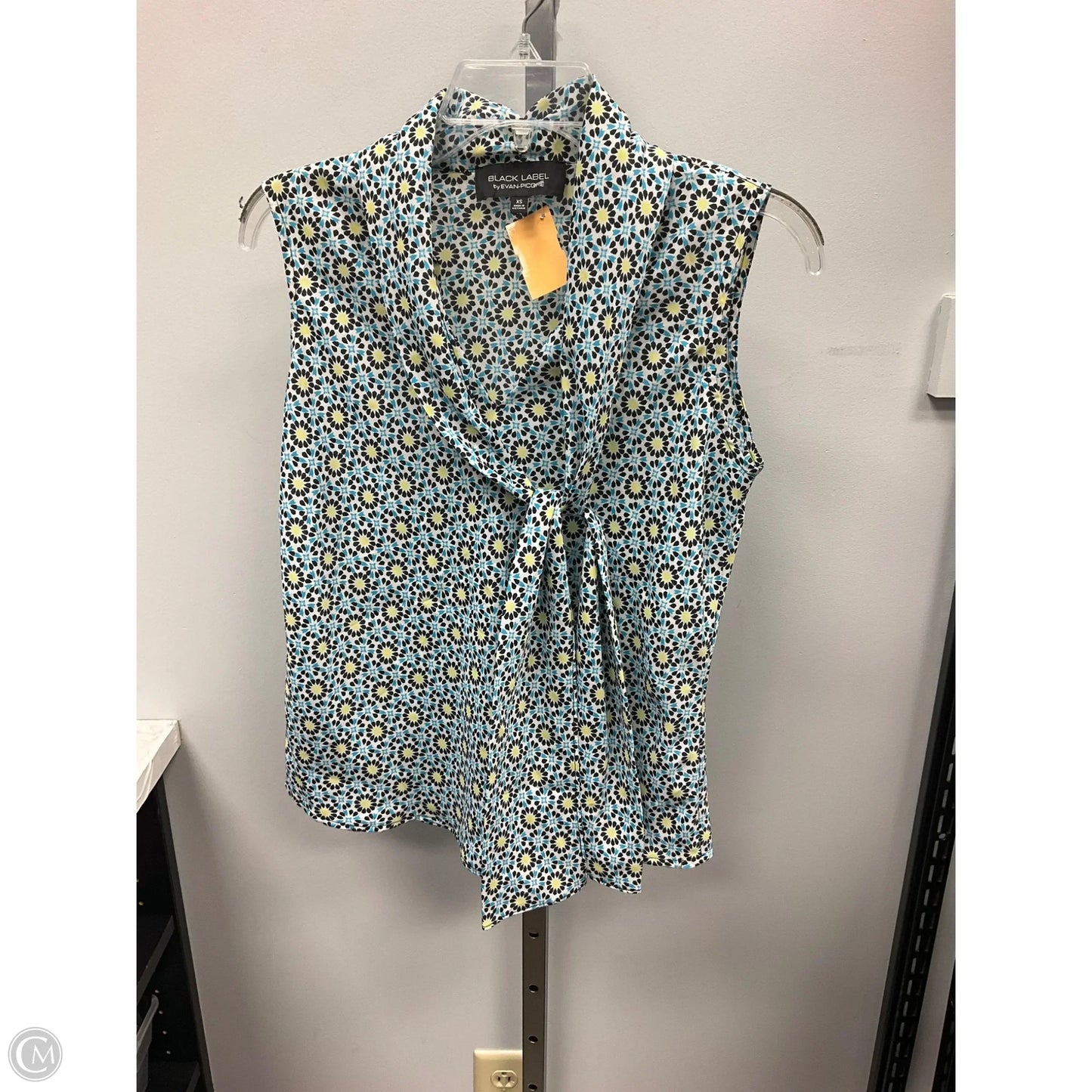 Top Sleeveless By Evan-picone In Floral Print, Size: Xs