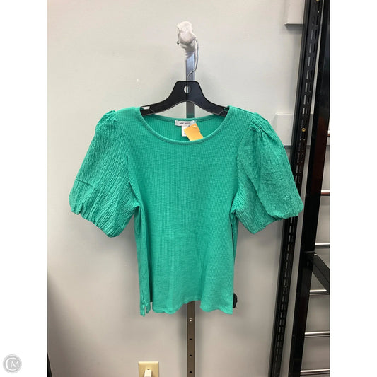 Top Short Sleeve By Nine West Apparel In Green, Size: Mp