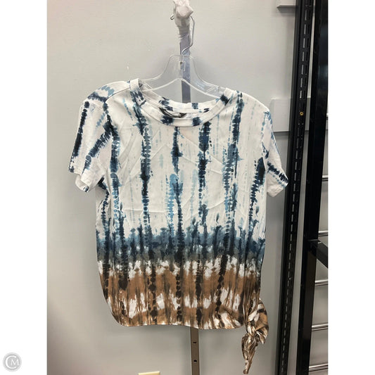 Top Short Sleeve By Simply Vera In Tie Dye Print, Size: M