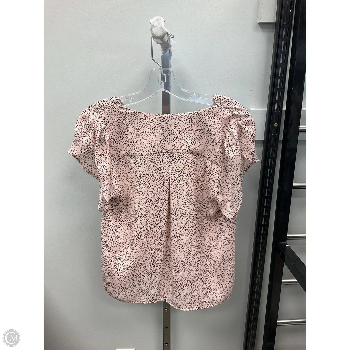 Top Short Sleeve By H&m In Black & Pink, Size: 6