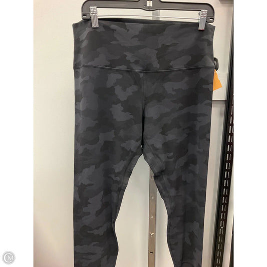 Athletic Capris By Lululemon In Camouflage Print, Size: 14