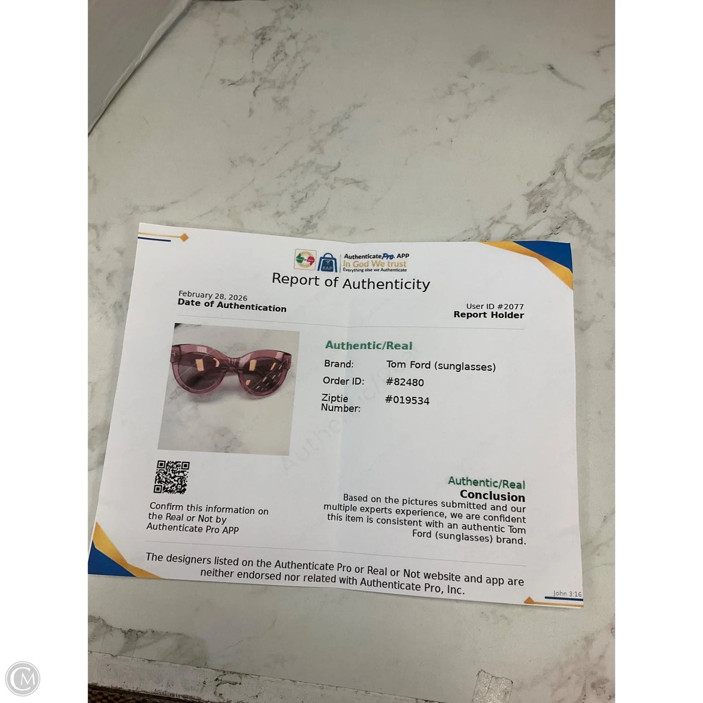 Sunglasses Luxury Designer By Tom Ford