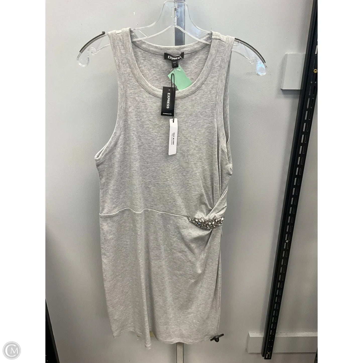 Dress Casual Short By Express In Grey, Size: M