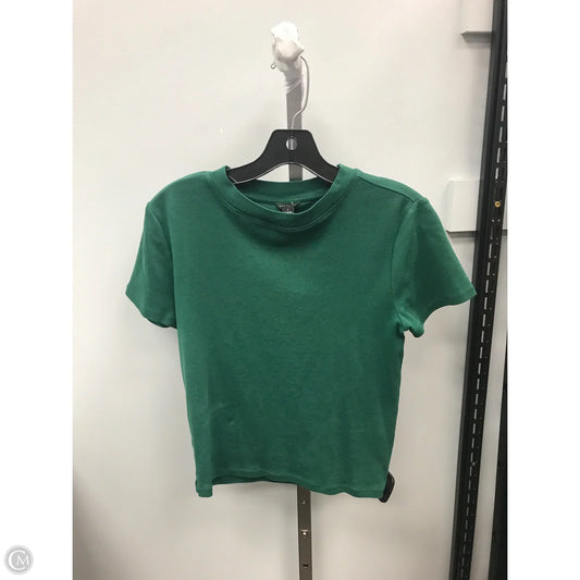 Top Short Sleeve Basic By Ann Taylor In Green, Size: M