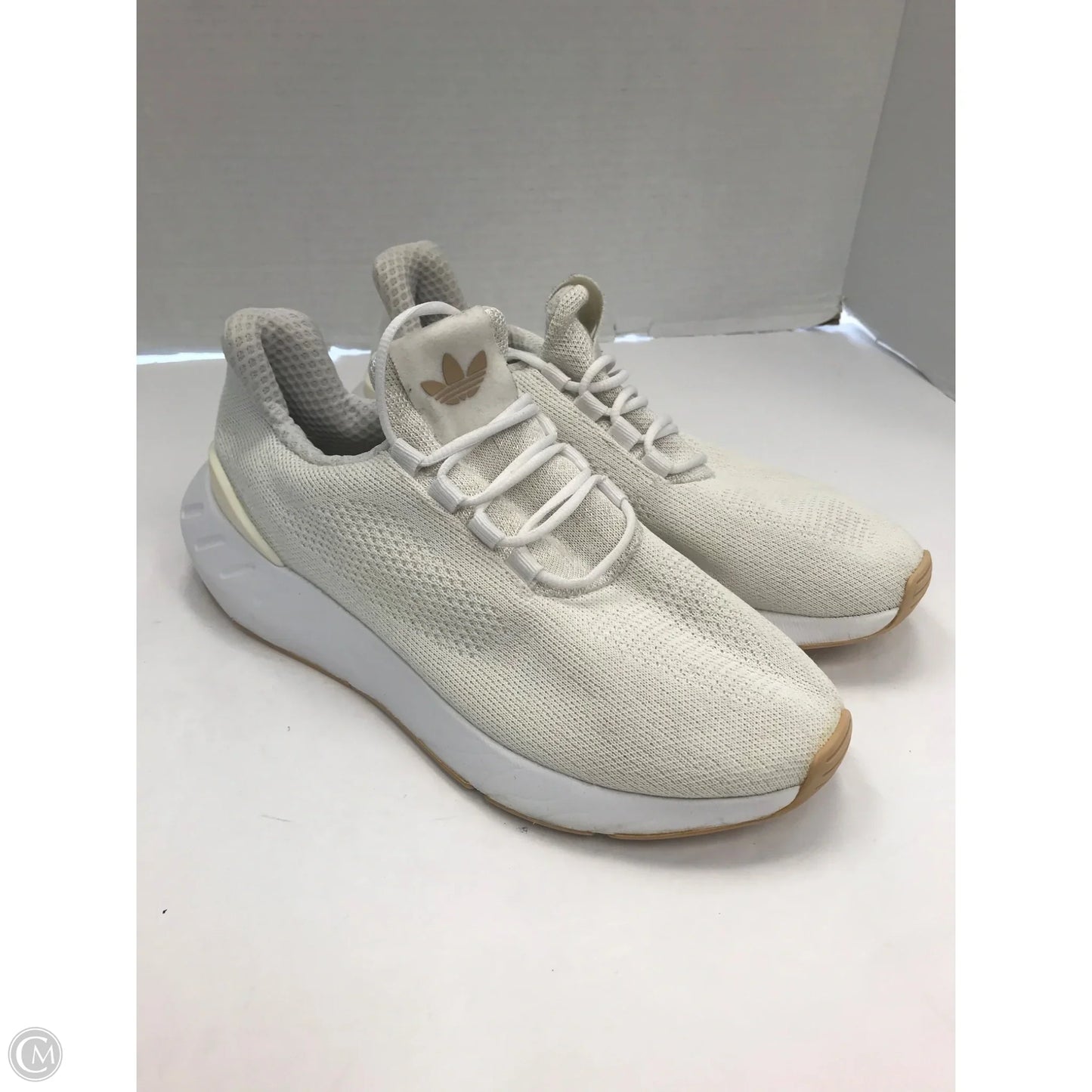 Shoes Sneakers By Adidas In Cream, Size: 8