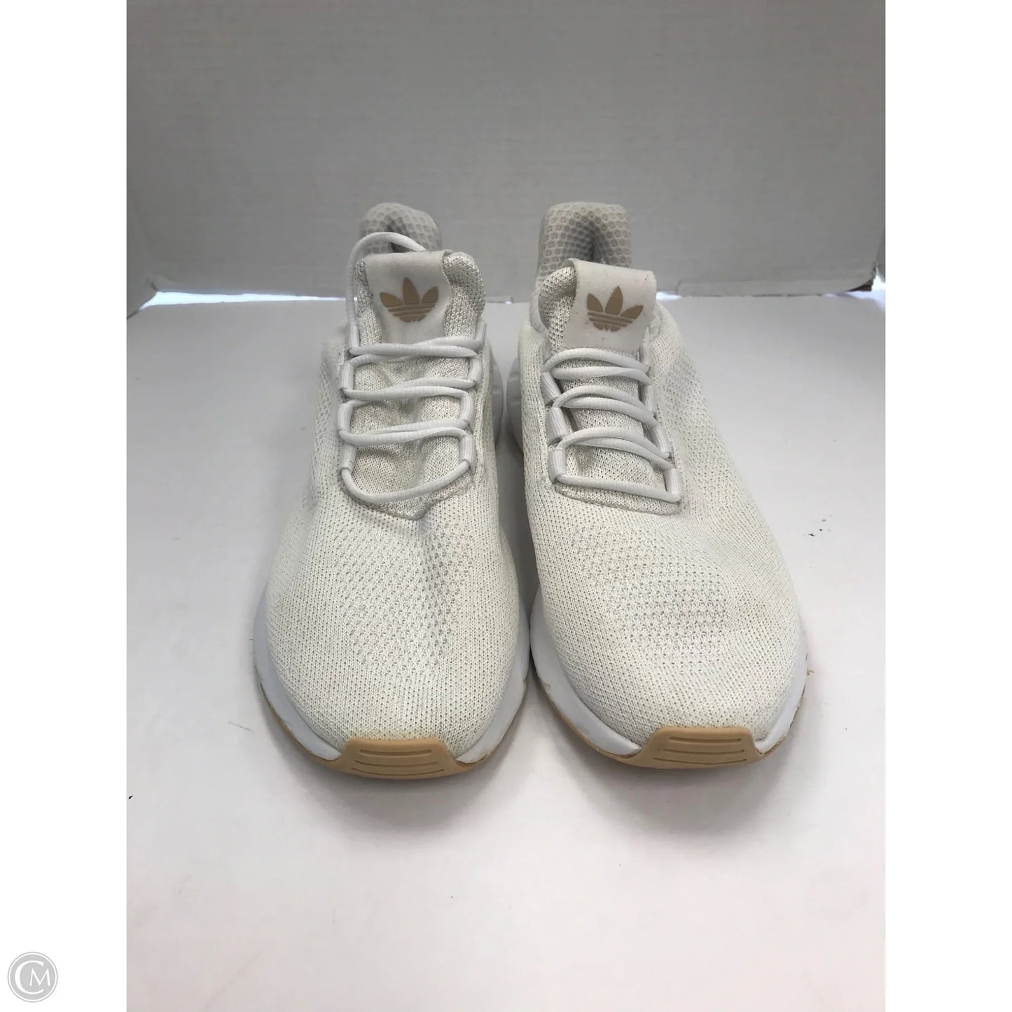 Shoes Sneakers By Adidas In Cream, Size: 8