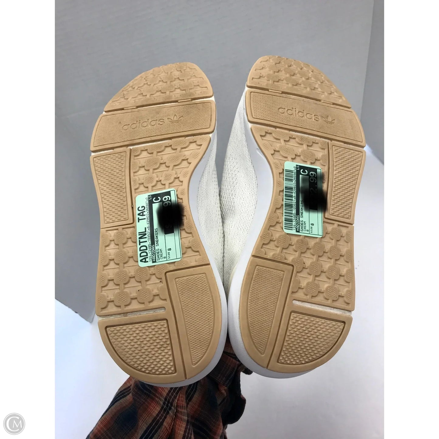 Shoes Sneakers By Adidas In Cream, Size: 8