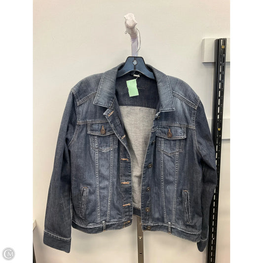 Jacket Denim By Eddie Bauer In Blue Denim, Size: Xl