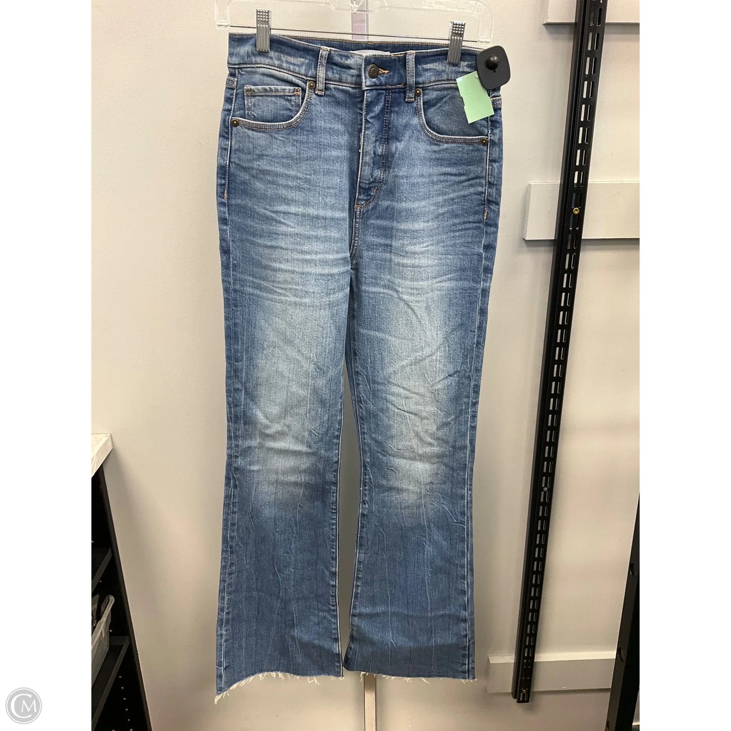 Jeans Flared By Loft In Blue Denim, Size: 2