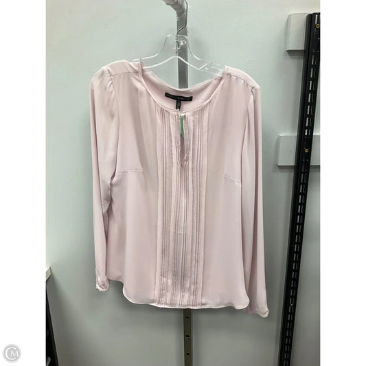 Top Long Sleeve By White House Black Market In Pink, Size: 12