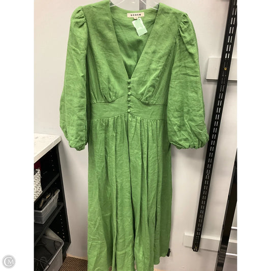 Dress Casual Maxi By Boden In Green, Size: 16