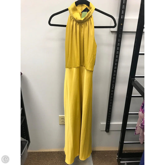 Dress Casual Maxi By Just Taylor In Gold, Size: 6