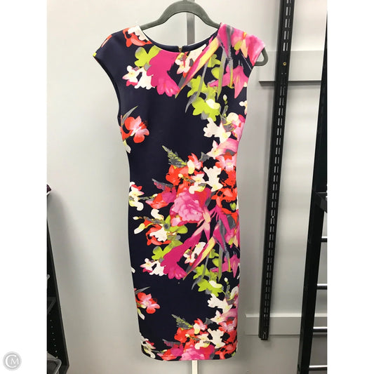 Dress Casual Midi By Vince Camuto In Floral Print, Size: 2