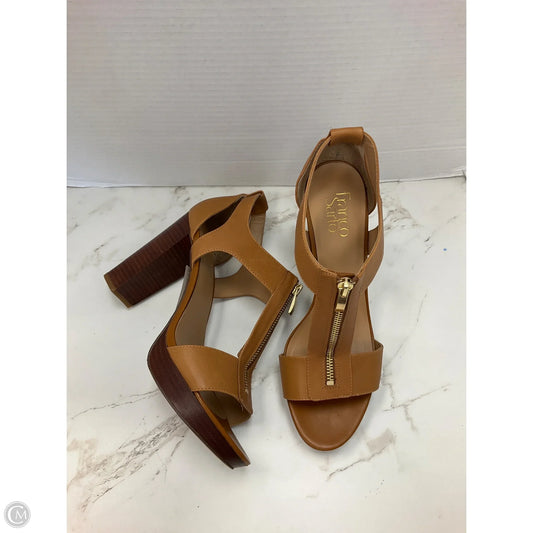 Shoes Heels Block By Franco Sarto In Brown, Size: 10