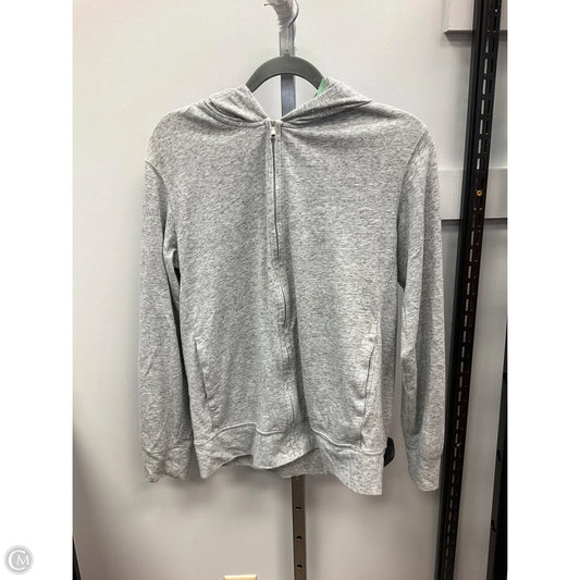Top Long Sleeve By Uniqlo In Grey, Size: L