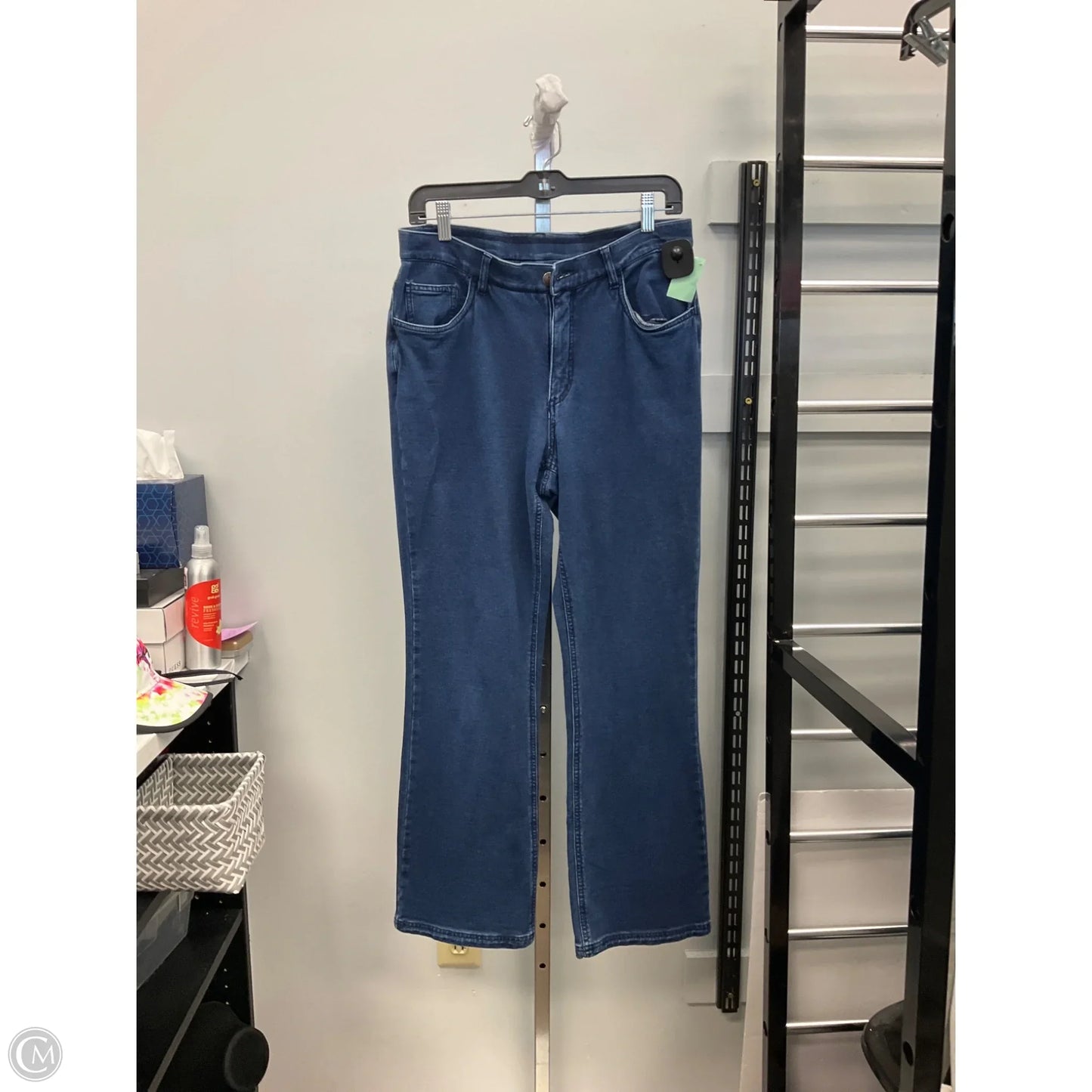 Jeans Flared By D&co. In Blue Denim, Size: 12