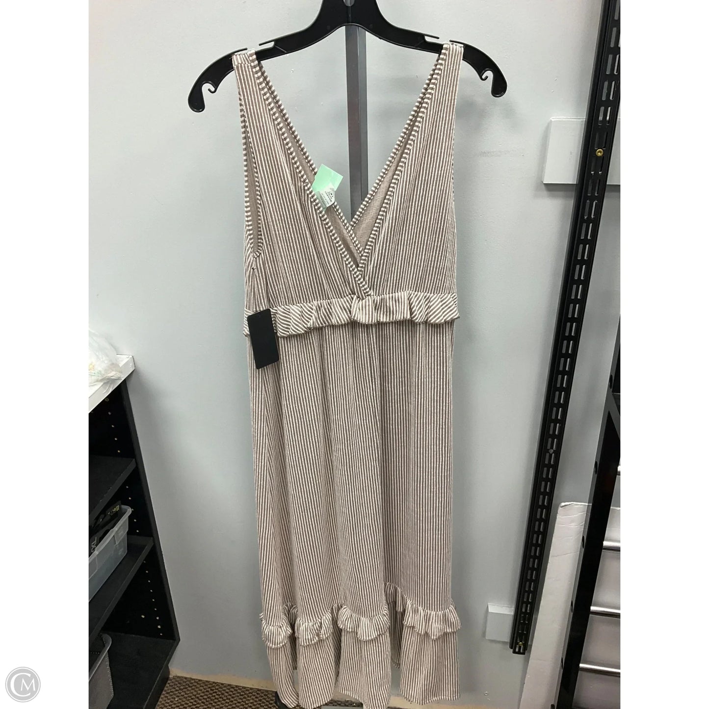 Dress Casual Maxi By Caution To The Wind In Striped Pattern, Size: M