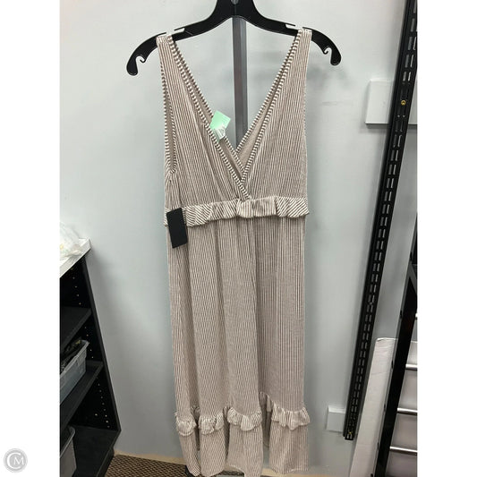 Dress Casual Maxi By Caution To The Wind In Striped Pattern, Size: M
