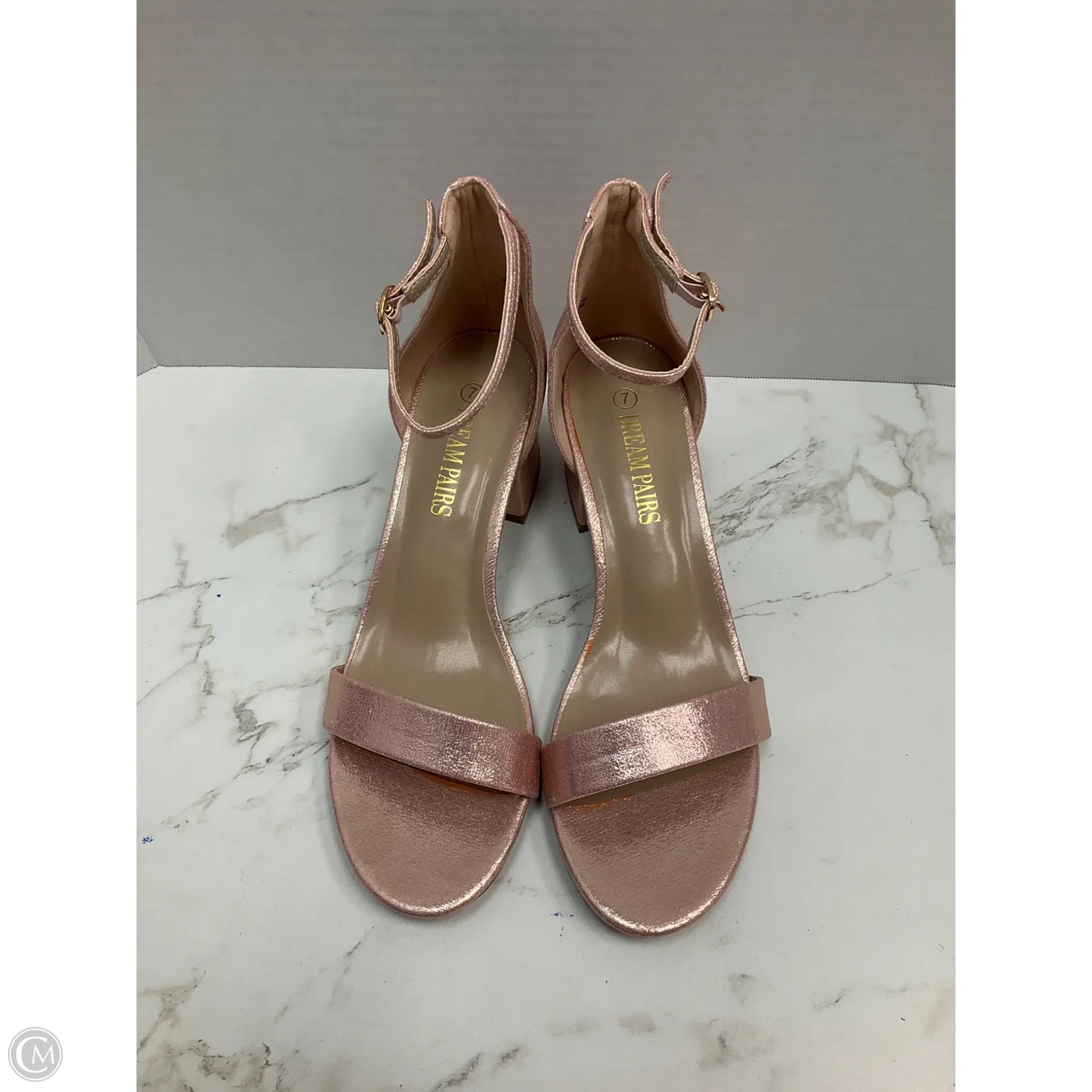 Shoes Heels Block By Dream Pairs In Pink, Size: 7