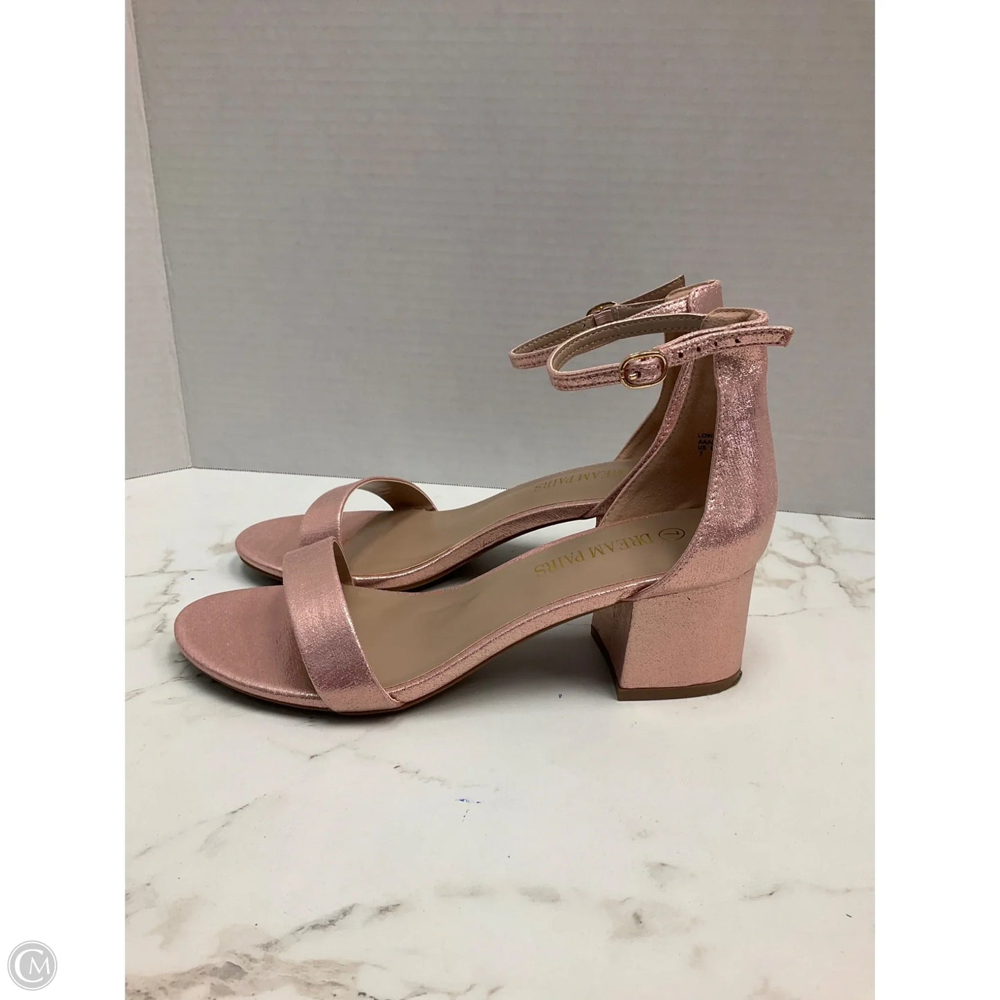 Shoes Heels Block By Dream Pairs In Pink, Size: 7