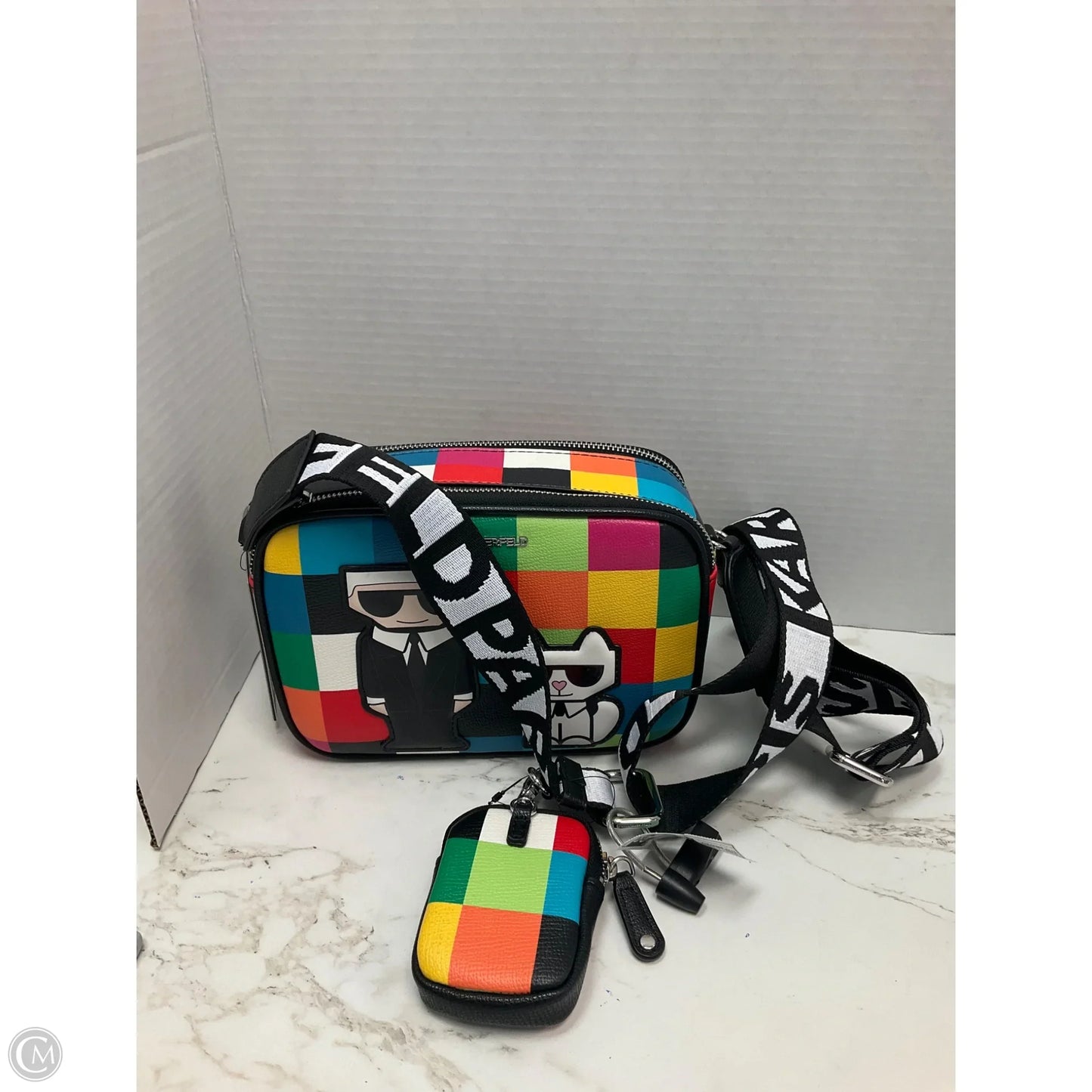 Crossbody Designer By Karl Lagerfeld, Size: Medium