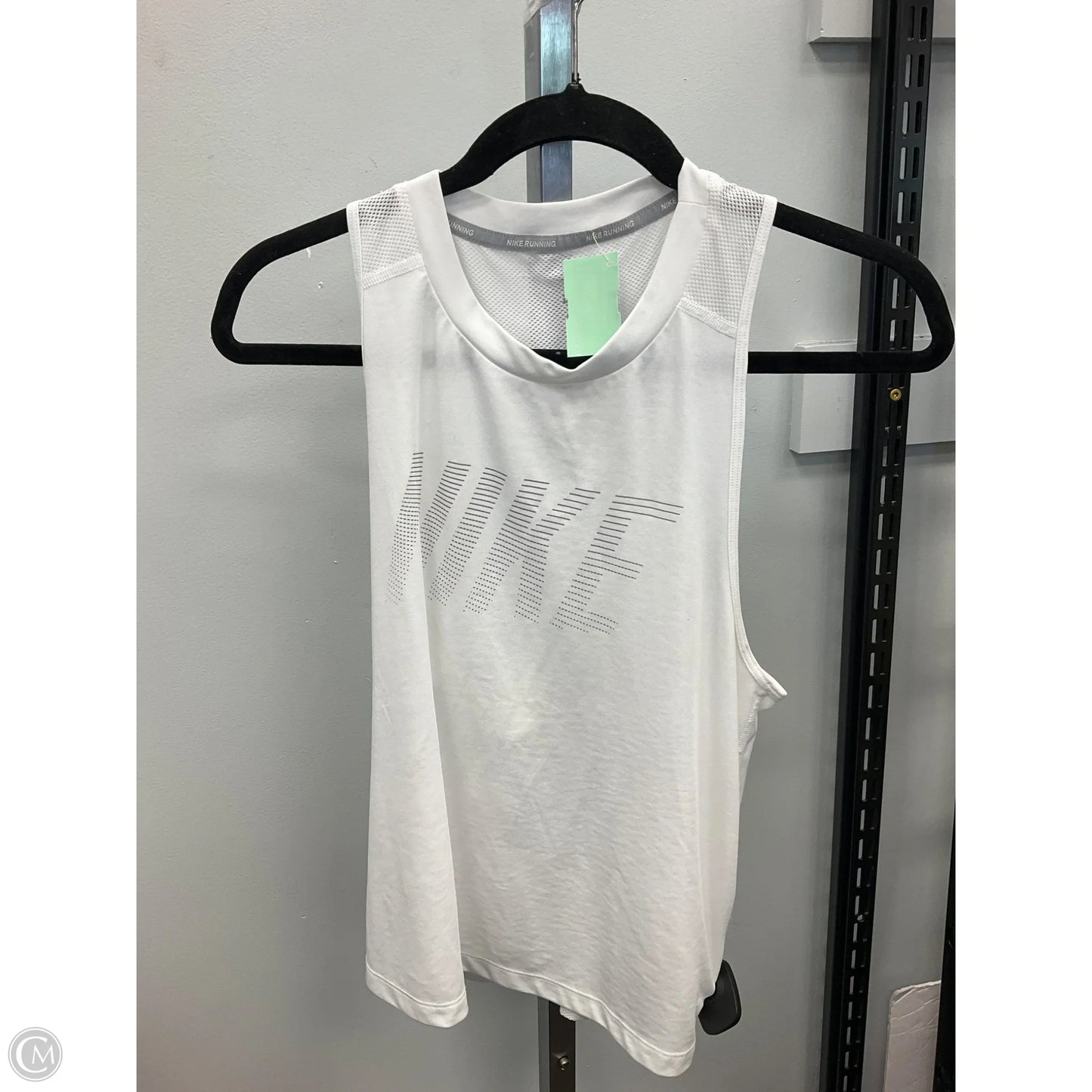 Athletic Tank Top By Nike Apparel In White, Size: M