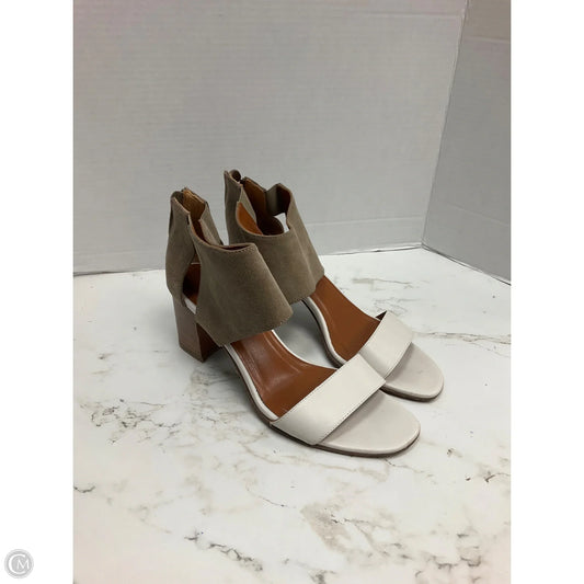Shoes Heels Block By Aquatalia In Brown & White, Size: 10.5
