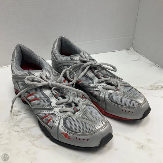 Shoes Athletic By Athletic Works In Silver, Size: 10