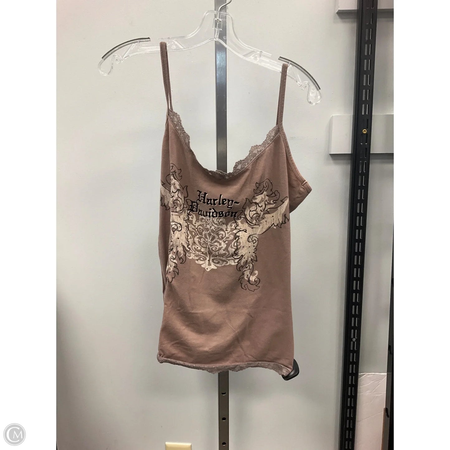 Top Sleeveless By Harley Davidson In Tan, Size: M