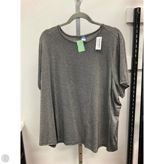 Top Short Sleeve By Old Navy In Silver, Size: 3x