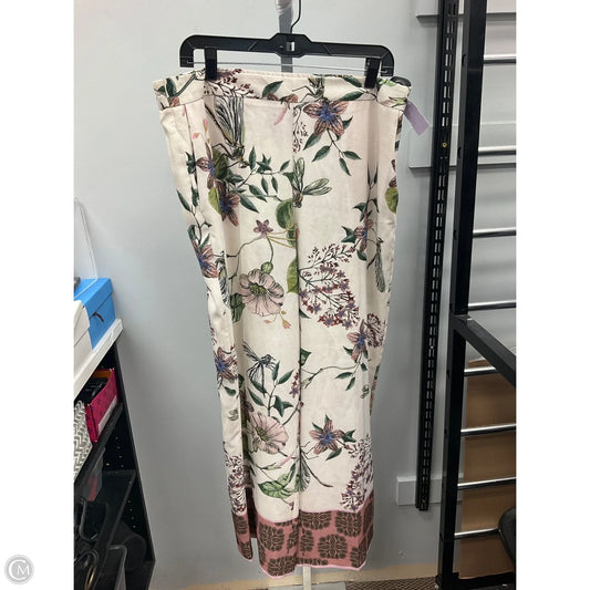 Pants Wide Leg By Zara In Floral Print, Size: Xl