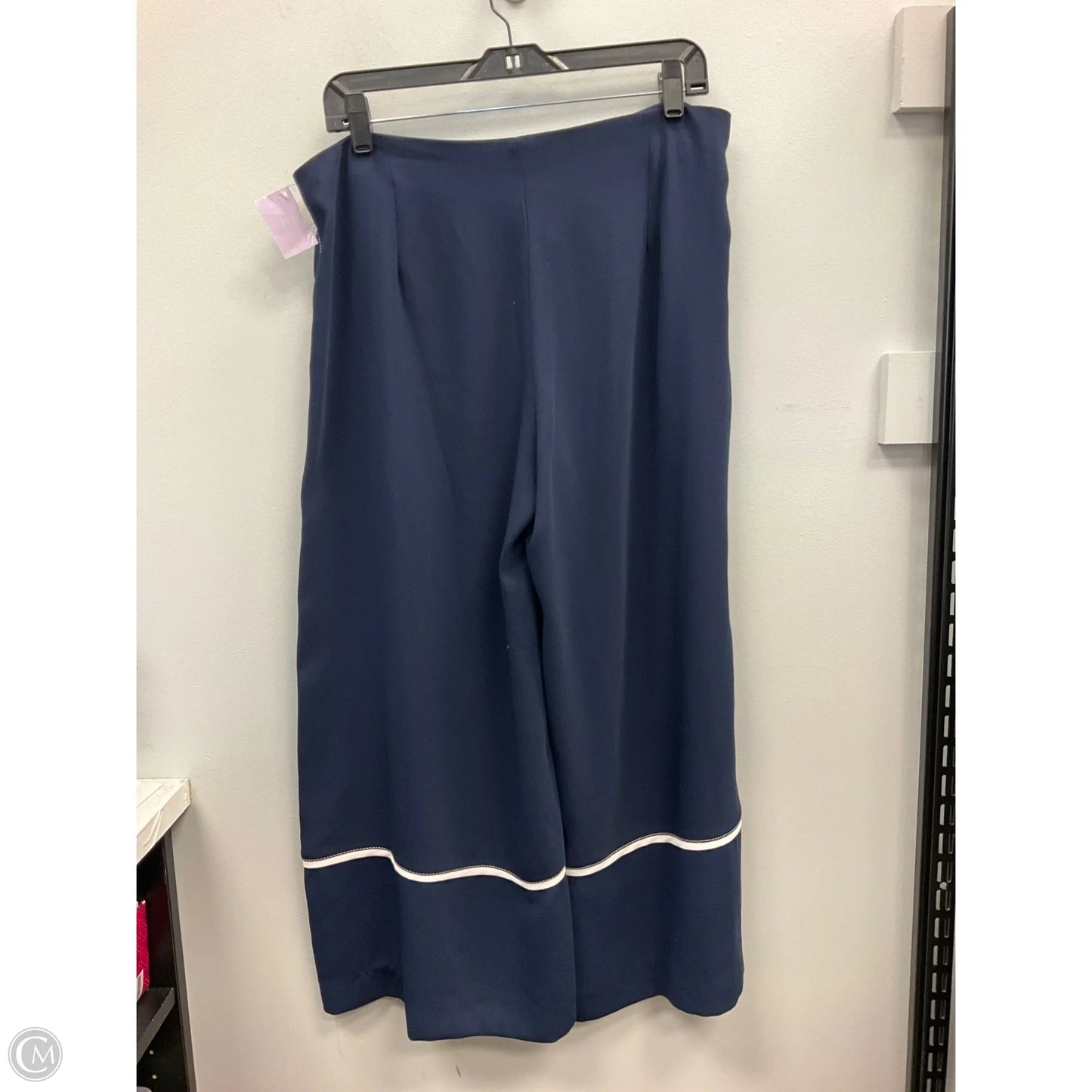 Pants Wide Leg By Zara In Navy, Size: Xl