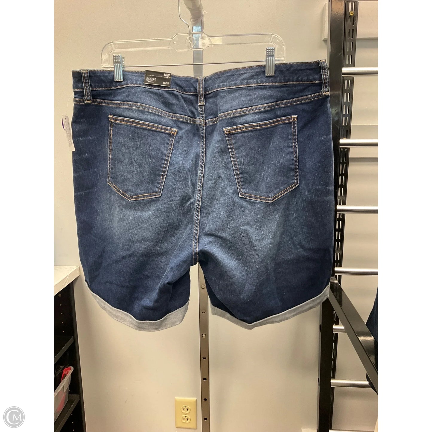Shorts By Ana In Blue Denim, Size: 18