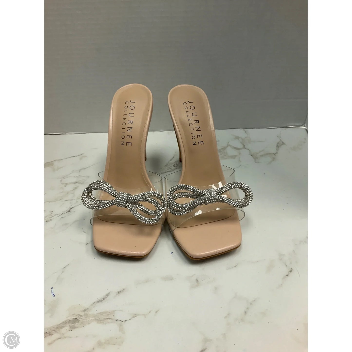 Sandals Heels Stiletto By Dream Pairs In Clear, Size: 6.5