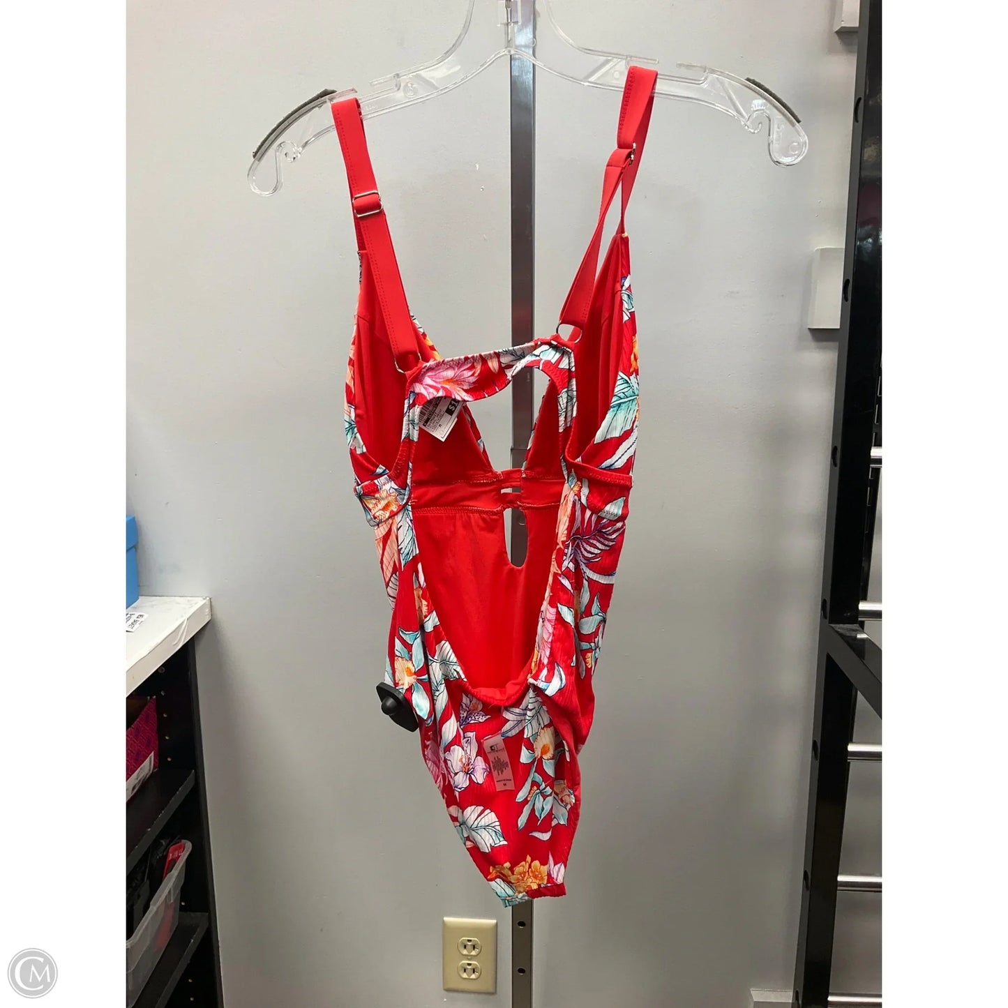 Swimsuit By Clothes Mentor In Floral Print, Size: M