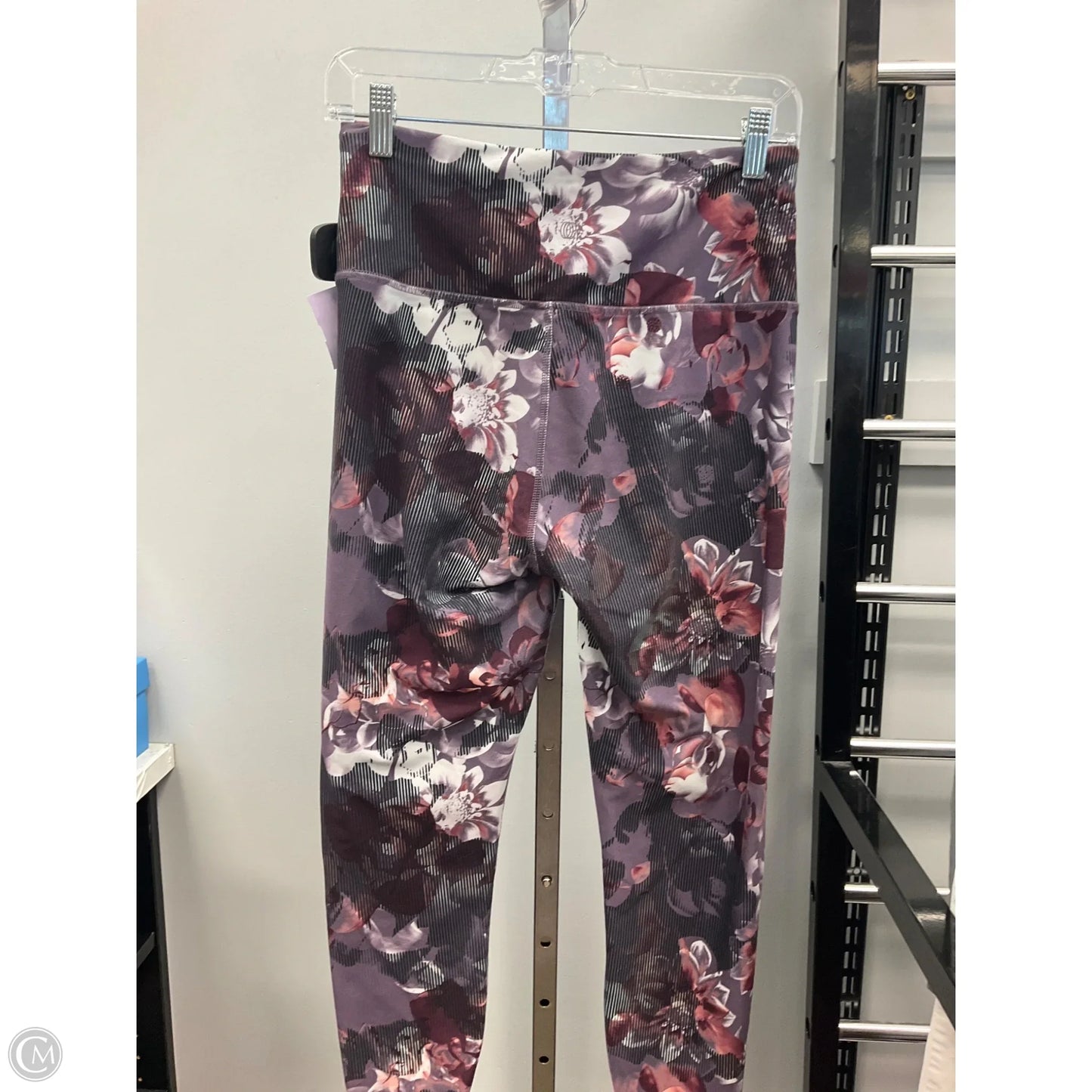 Athletic Leggings Capris By Balance Collection In Floral Print, Size: L