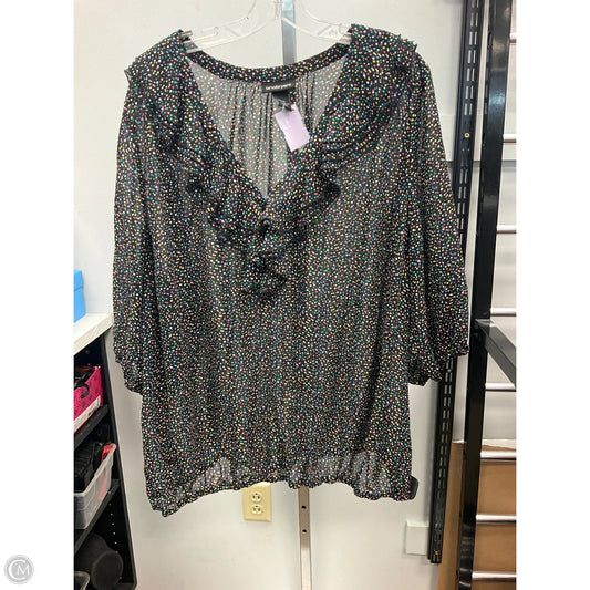 Top Short Sleeve By Lane Bryant In Polkadot Pattern, Size: 26