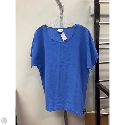 Top Short Sleeve Basic By Cmc In Blue, Size: M