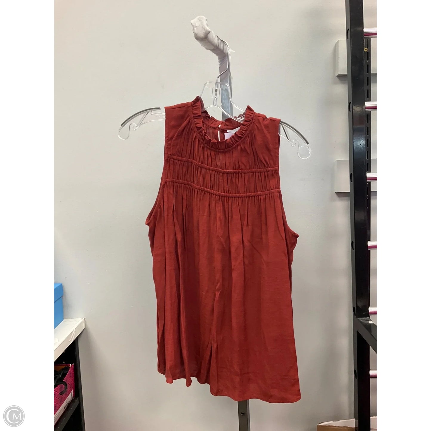 Top Sleeveless By Nine West In Brown, Size: M